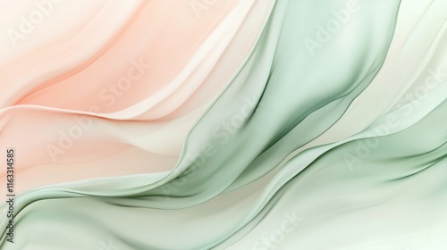 A delicate abstract background with dusty sage green and soft pink tones, blended into a minimalist design