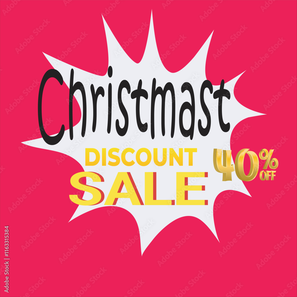 Fototapeta premium Christmast shopping discounts sale banner