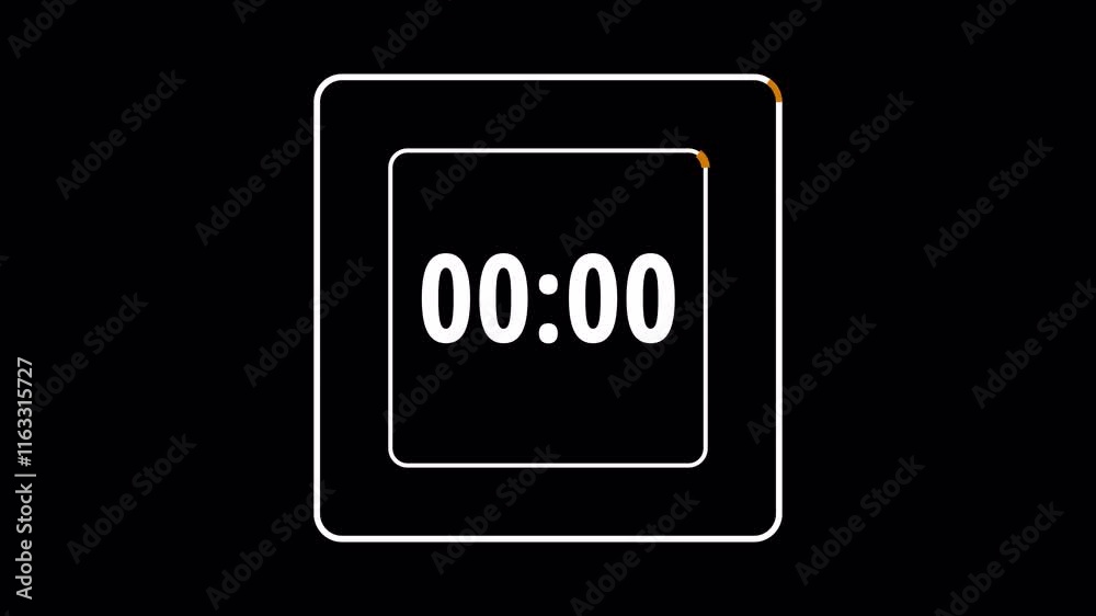 Five second countdown timer animation on transparent background 5 to 0 countdown video Five second countdown timer animation on transparent background 5 to 0 countdown video