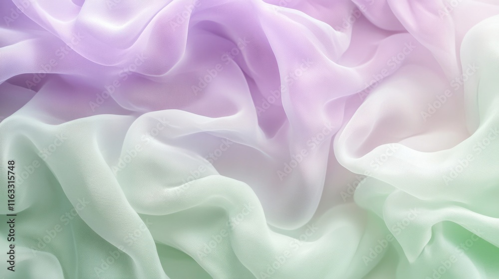 Obraz premium A dreamy abstract background featuring soft dusty lavender and sage green hues, softly flowing into each other