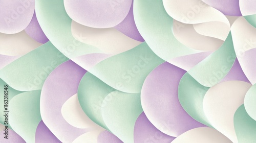 Wallpaper Mural A dreamy pastel background featuring light dusty lavender and mint green tones in an elegant abstract pattern Torontodigital.ca