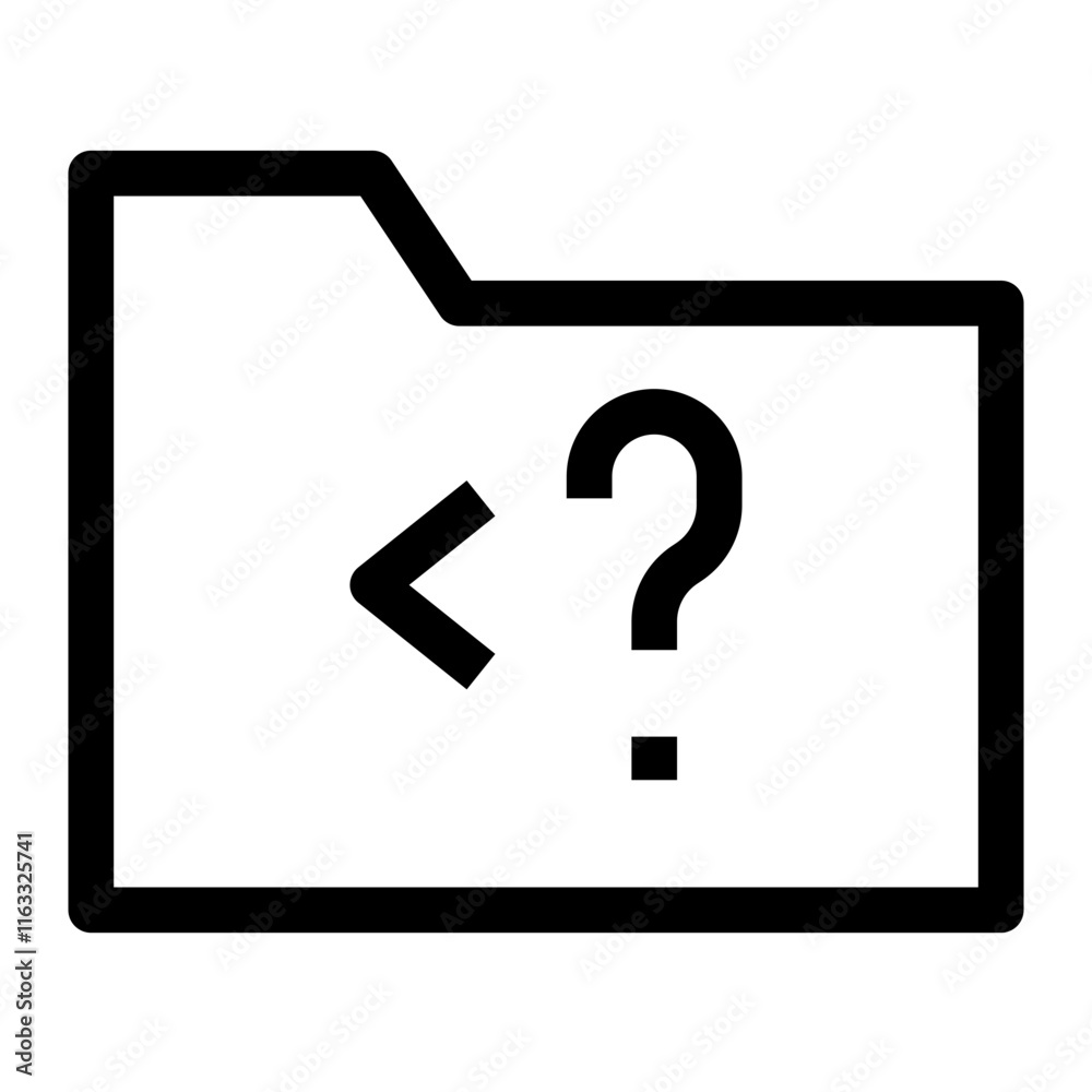Folder Thin Icon Folder Thin Icon