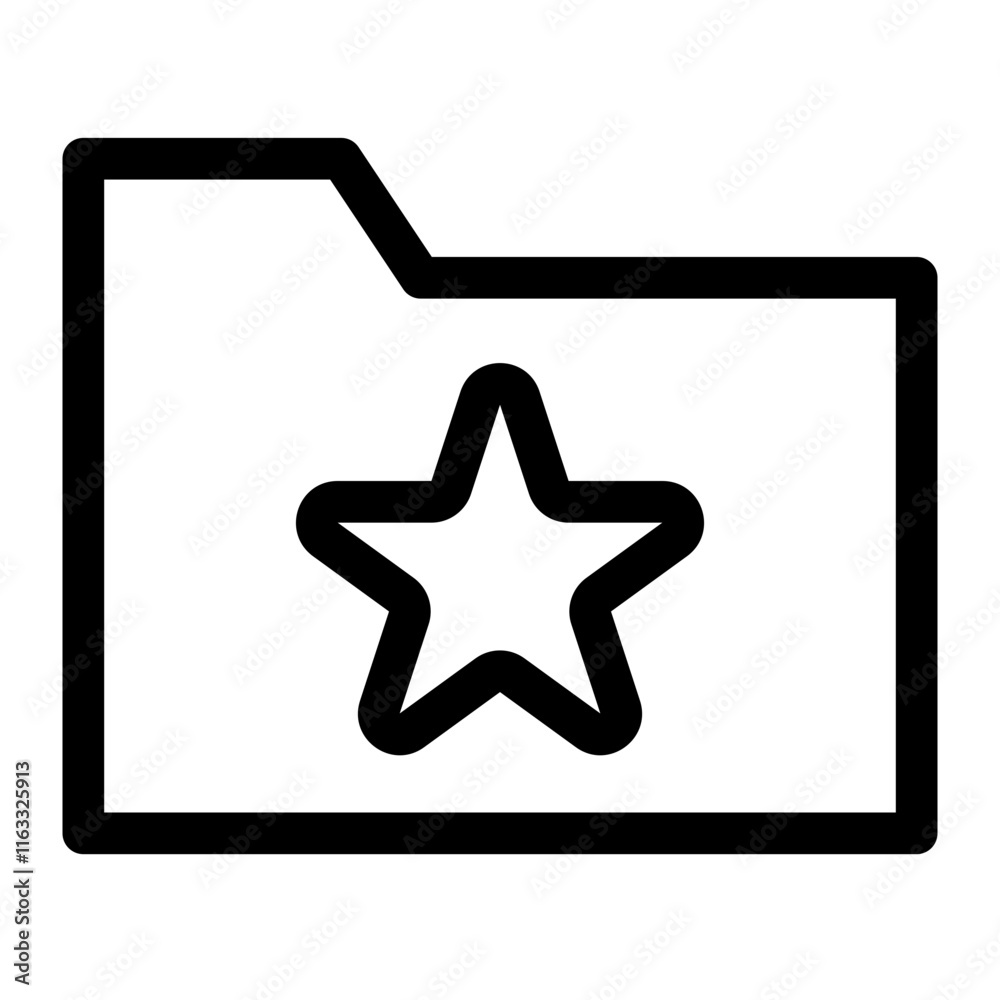 Folder Thin Icon Folder Thin Icon