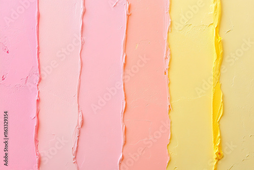 Soft pastel gradient background transitioning from pink to yellow hues photo