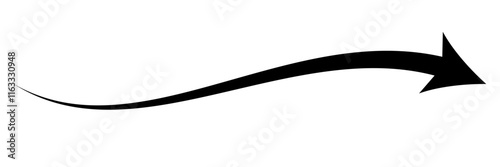 Curve  arrow icon on white background. flat style. arrow icon for your web site design, logo, app, UI. arrow indicated the direction symbol. curved arrow sign.