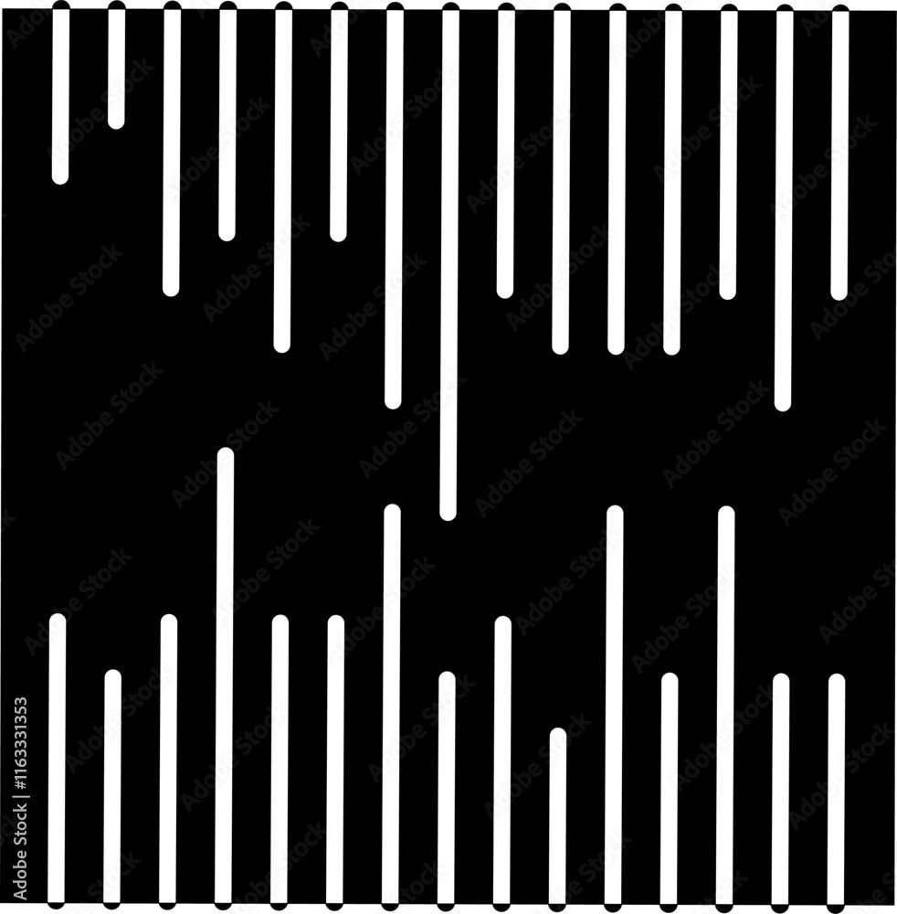 Geometric pattern vector. Line vertical design for trellis pattern, wallpaper, textile, background. black on white Geometric pattern vector. Line vertical design for trellis pattern, wallpaper, textile, background. black on white