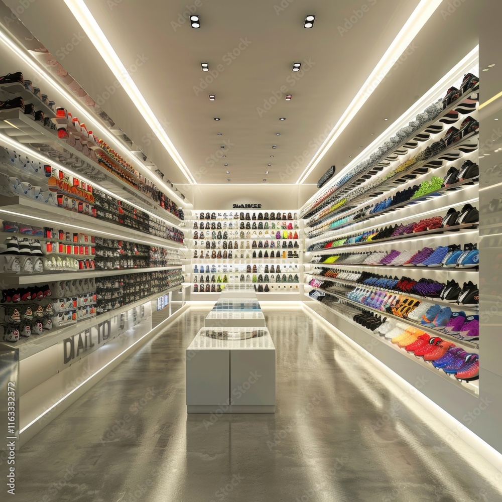 Sleek Minimalist Sneaker Boutique Interior Design Sleek Minimalist Sneaker Boutique Interior Design