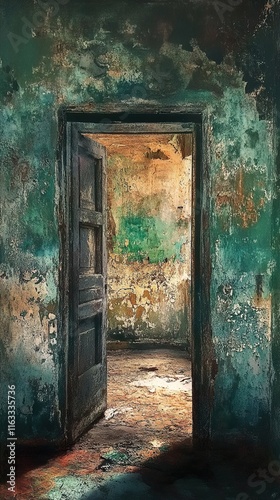 Forgotten Doorway: A Glimpse into Time's Embrace photo