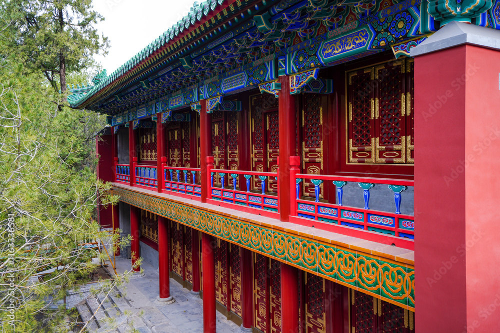 Tibetan Architecture in Xumi Lingjing Scenic Area, Summer Palace, Beijing