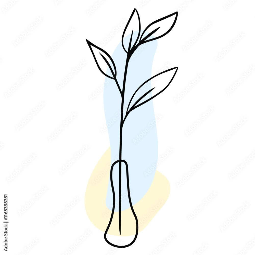 Obraz premium Aesthetic Flower Line Art