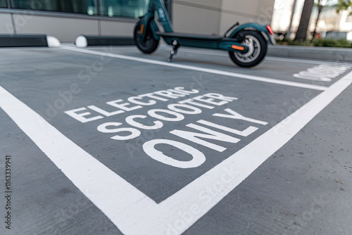 Designated Parking Space for Electric Scooters photo