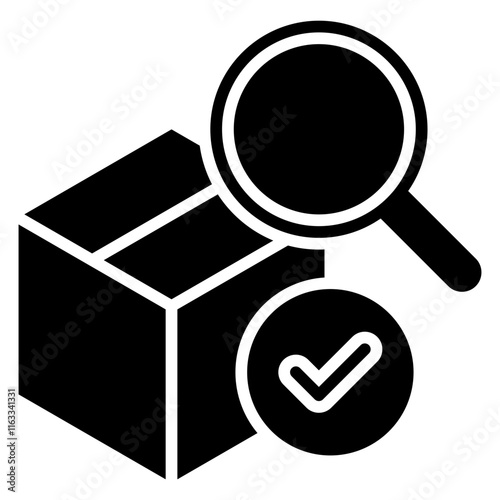 Product Inspection Glyph Icon