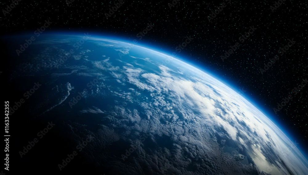 Fototapeta premium 宇宙 地球 Sunrise over earth Generative AI