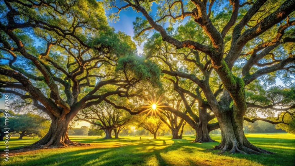 Captivating Portrait of Live Oak Trees in California's Scenic Landscape, Emphasizing Natural Beauty, Rich Textures, and Vibrant Colors for Nature Photography Enthusiasts Captivating Portrait of Live Oak Trees in California's Scenic Landscape, Emphasizing Natural Beauty, Rich Textures, and Vibrant Colors for Nature Photography Enthusiasts