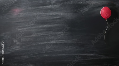 Blank Black Chalkboard Background	