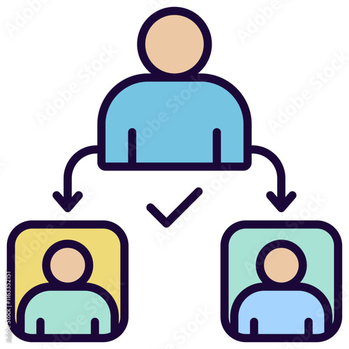 Delegation Outline Color Icon