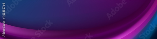 Elegant and flowing abstract element with a vibrant purple wave.