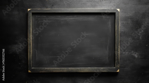 Blank Black Chalkboard Background	
