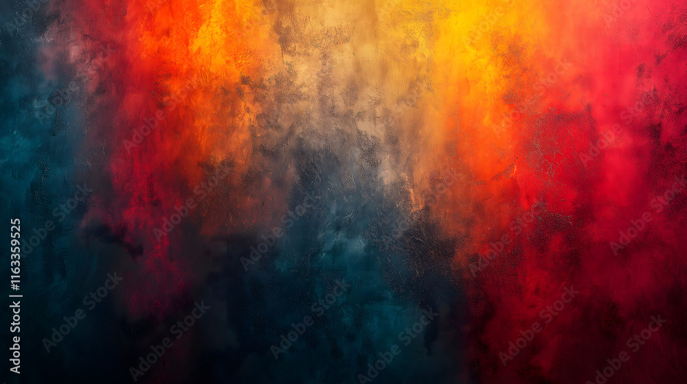 Abstract Colorful Texture with Fiery and Cool Tones Abstract Colorful Texture with Fiery and Cool Tones