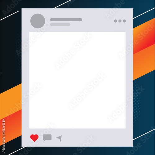 Twibbon Template Transparent Background and Colorful Overlay Design