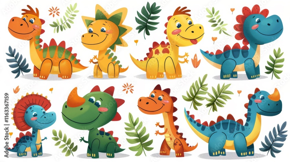 Obraz premium The Sweetest Dinosaurs Ever.