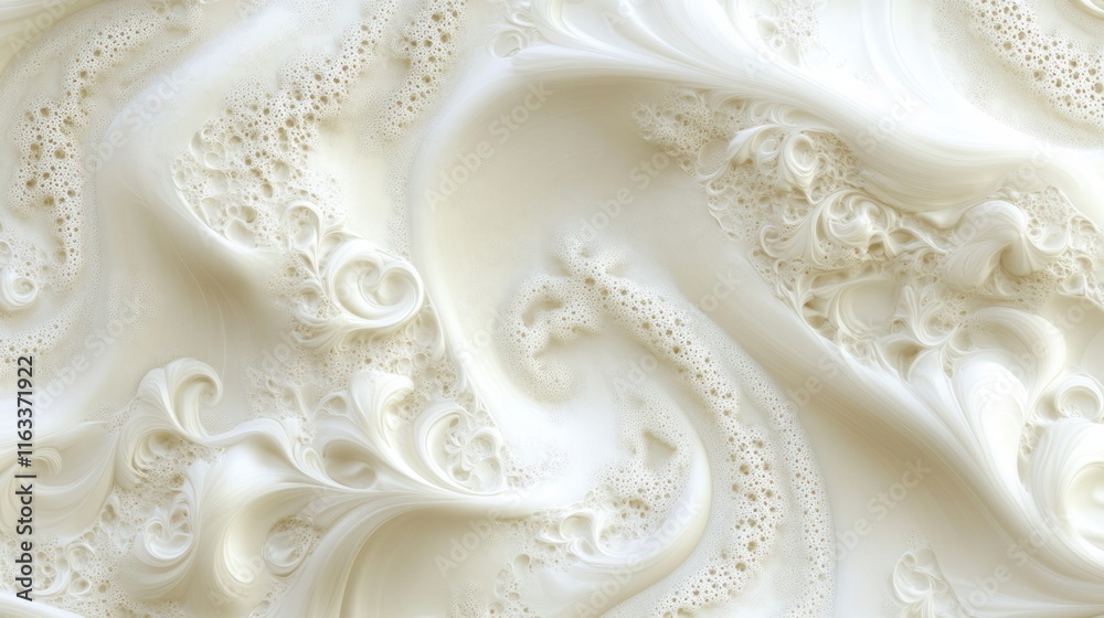 A seamless pattern featuring cream swirls and delicate lace-like details for an understated, elegant aesthetic