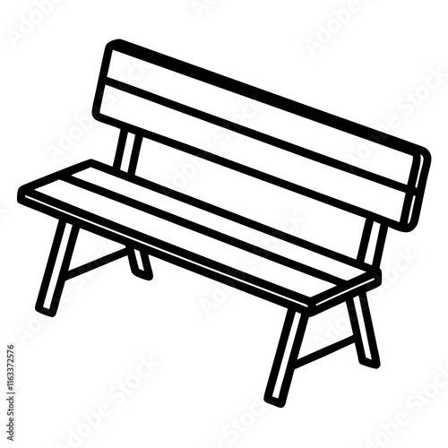Detailed Line Work of Classroom Furniture