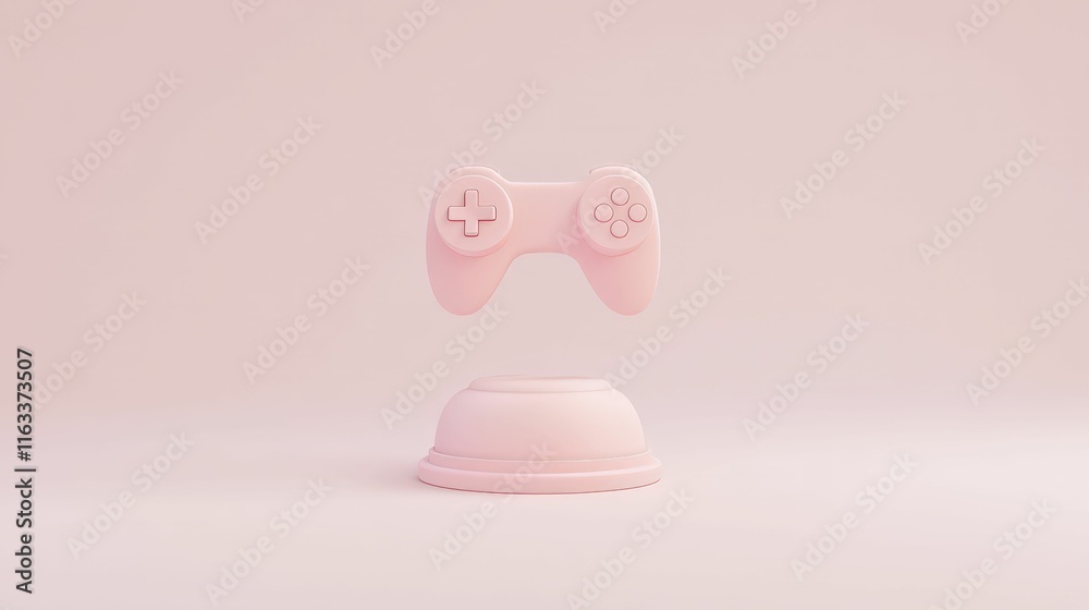 3d minimalist gaming trophy studio environment digital pastel tones vertical viewpoint icon of achievement 3d minimalist gaming trophy studio environment digital pastel tones vertical viewpoint icon of achievement
