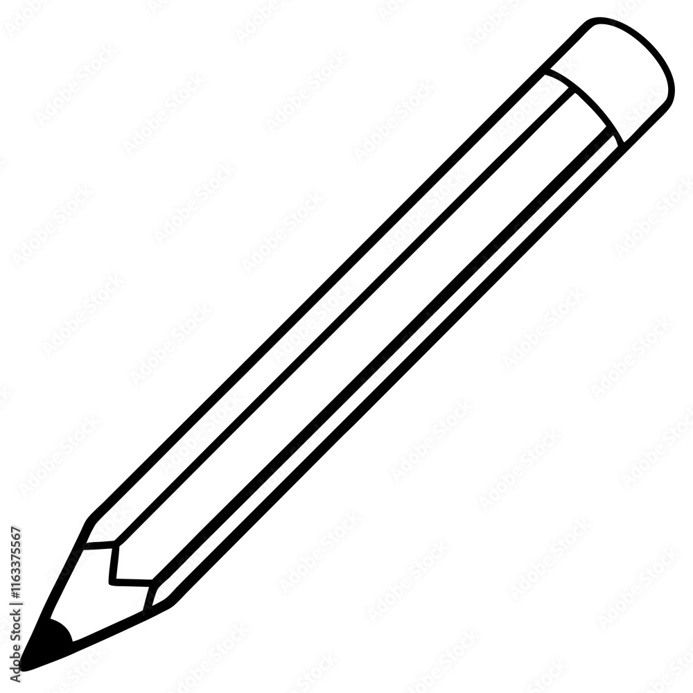 Dynamic pencil Line Art Vector Creativity Dynamic pencil Line Art Vector Creativity