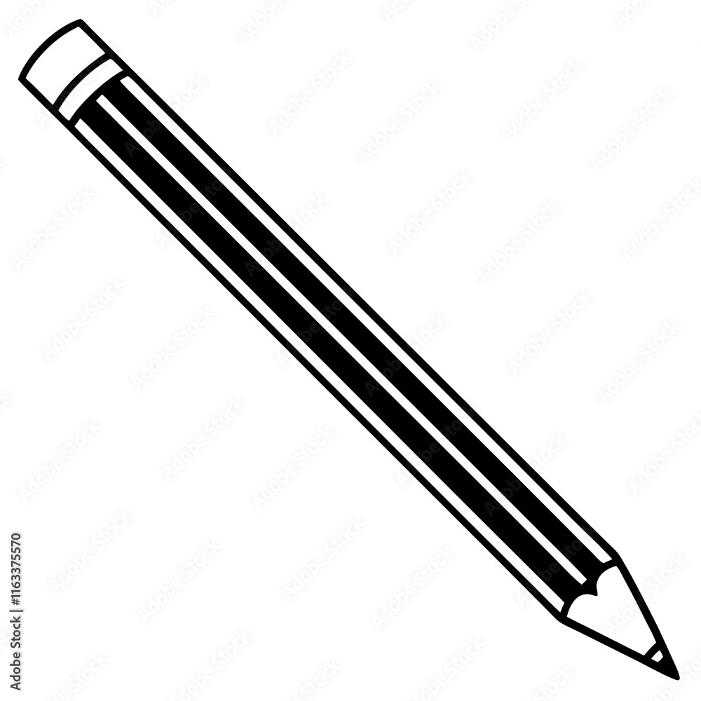 Dynamic pencil Line Art Vector Creativity Dynamic pencil Line Art Vector Creativity