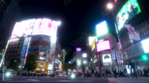 渋谷(Shibuya)交差点2024-夜