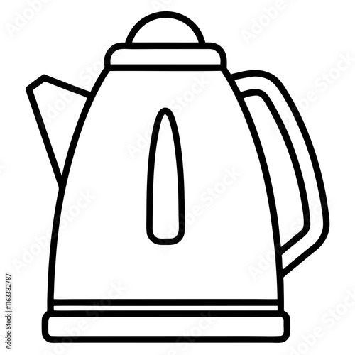 electric kettle isolated on white
