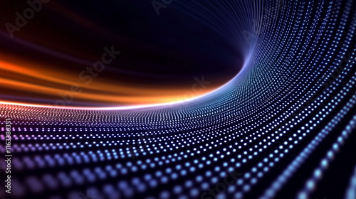 Background, PPT background, white laser grid pattern on a monochromatic dark background, visual harmony, elegant style