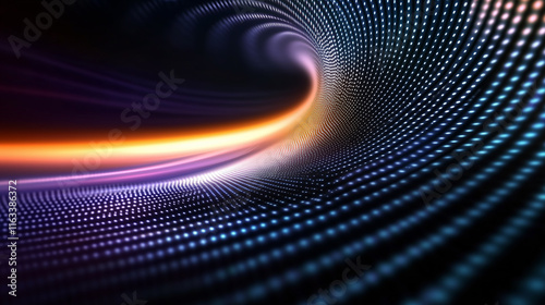Background, PPT background, white laser grid pattern on a monochromatic dark background, visual harmony, elegant style