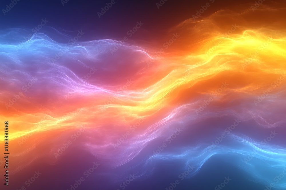 Abstract Colorful Waves of Light and Energy Abstract Colorful Waves of Light and Energy