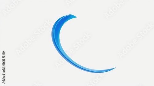 Free Download Abstract Blue Curved Shape Design Element for Branding and Web Design - GFXLoad