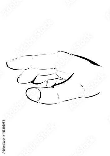 Mit einer Hand greifen