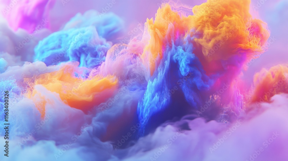 Fototapeta premium Vibrant Abstract Clouds in High Resolution