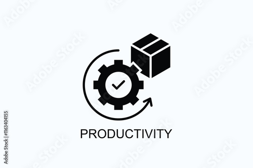 Productivity Isolated Vector, Icon Or Logo Sign Symbol Illustration