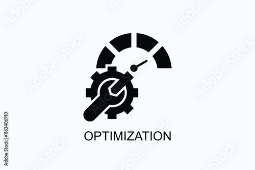 Optimization Isolated Vector, Icon Or Logo Sign Symbol Illustration