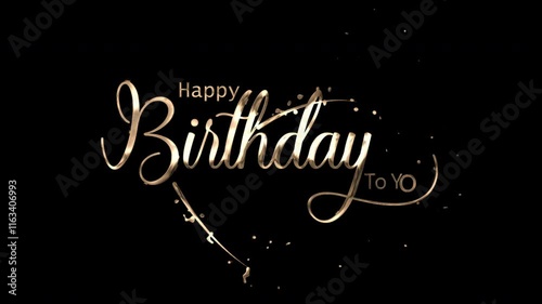 Vibrant Happy Birthday to You Animated Text for Social Media, Videos, and Invitations