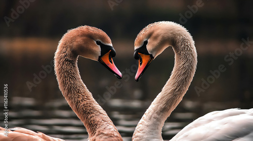  valentine's day love swans photo