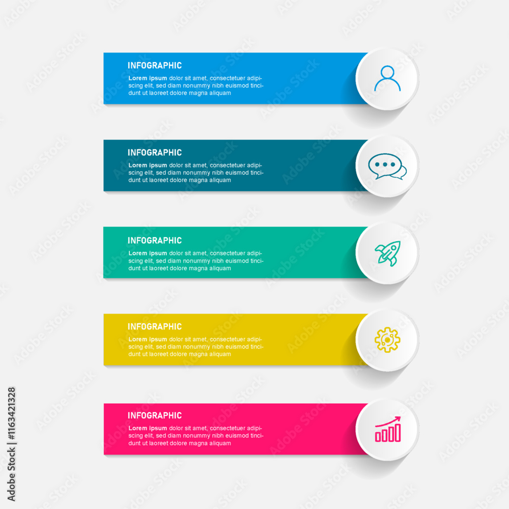 Presentation infographic gram, graph, presentation and round chart. Business concept with 5 options Presentation infographic gram, graph, presentation and round chart. Business concept with 5 options