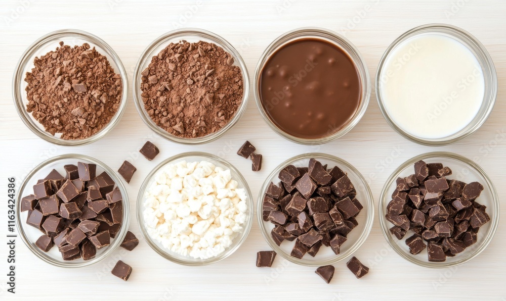 Chocolate and milk on white background Chocolate and milk on white background