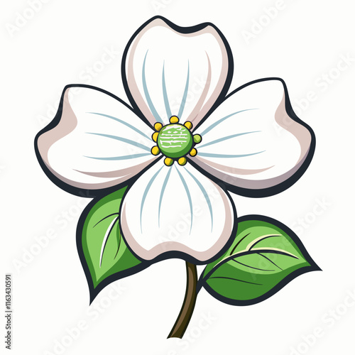 illustration of a dogwood flower