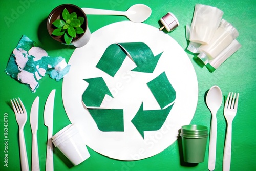 recycle symbol : go green concept