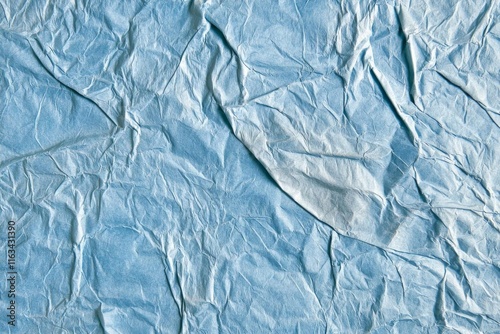 Wallpaper Mural Crumpled Light Blue Paper Texture Background: Creases, Wrinkles, Folds, and Abstract Patterns Torontodigital.ca