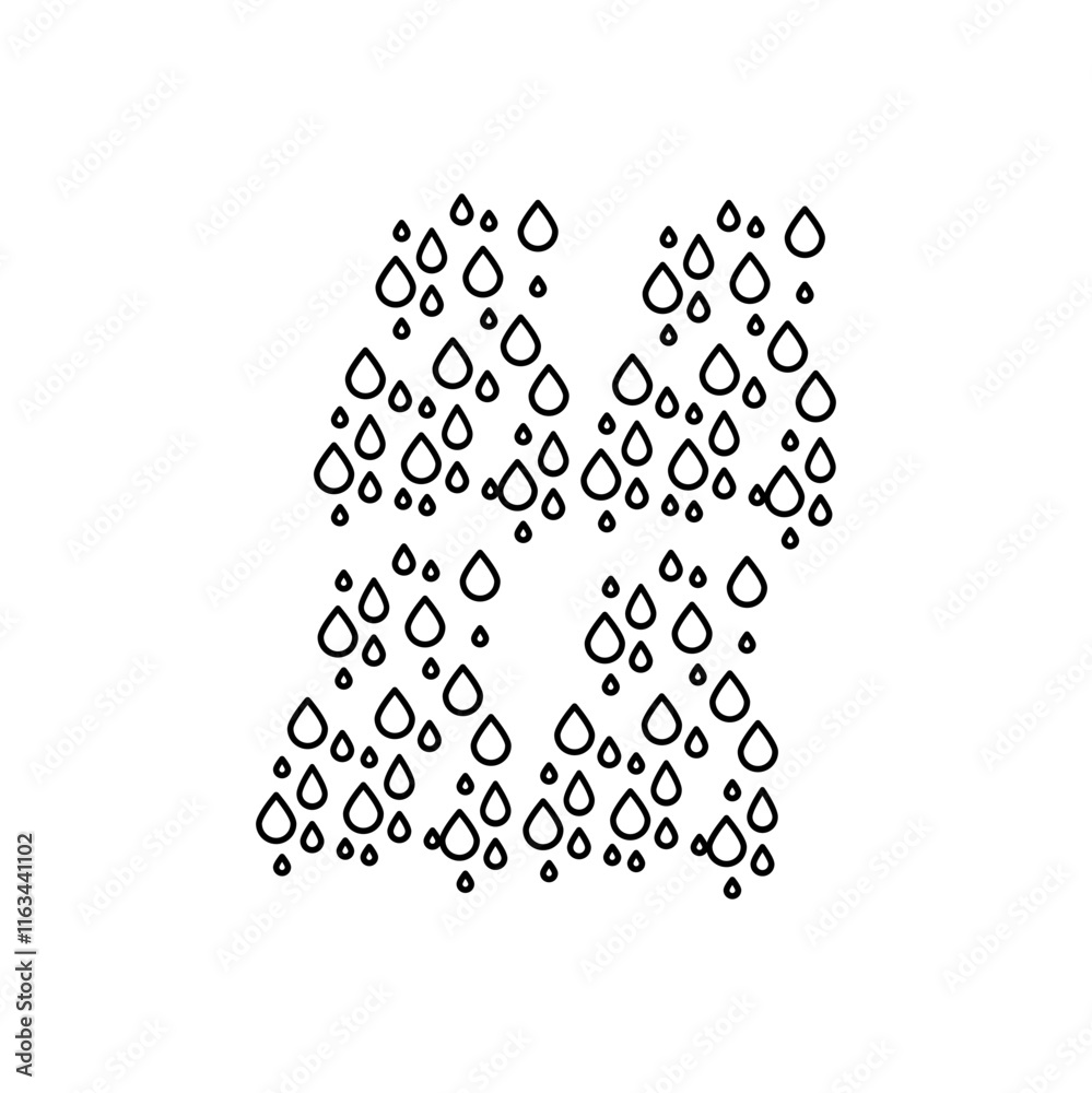 Raindrop Outline Raindrop Outline