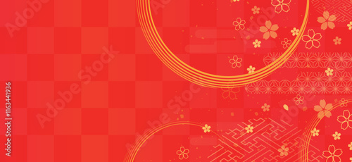 正月の背景イラスト