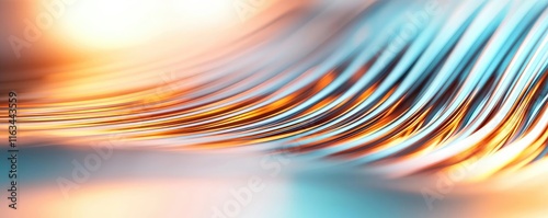 Brushed abstract background idea. Abstract wavy lines in vibrant colors create a dynamic and modern visual effect.